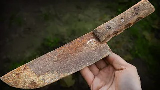 Knifemaker Restore Junk Knife. Trash to Cash!