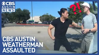 Road rage attack captured on dash cam of CBS Austin meteorologist