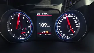 Veloster N DCT 0 - 200kph Test w/o Launch Control