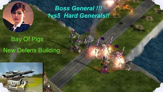 New Defens Building . Boss General 1 vs 5 Hard Generals. (Bay Of Pigs)