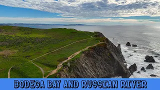 DJI Air 3 flyover of the Bodega Bay Headlands and the Russian River Valley