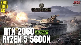 World of Tanks on Ryzen 5 5600x + RTX 2060 Super 1080p, 1440p, 2160p benchmarks!