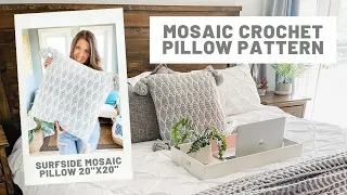 Surfside Mosaic Pillow Crochet Pattern