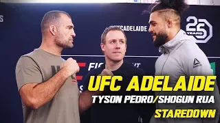 Tyson Pedro vs. Shogun Rua Staredown | UFC FIGHT NIGHT ADELAIDE