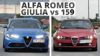 Alfa Romeo Giulia kontra 159 - która ma więcej "alfizmów"?
