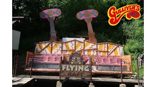 Gulliver's Kingdom Theme Park Matlock Flying Raft Ride onride Pov July 2022