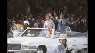 FAR-MAROC : Visite de la Reine Elizabeth II au Maroc en Octobre 1980