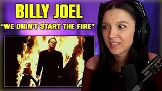 Billy Joel - We Didn't Start the Fire | FIRST TIME REACTION | Official Video