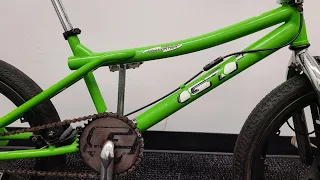 1998 GT Performer Mag Wheel Lime Green survivor BMX Bike midschool