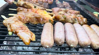 Lighting the barbecue with a bang 💥 Strictly for meat eaters! 😋