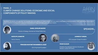 COP26 Panel III: Climate Change Solutions: Economic and Social Components of Policy Making