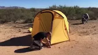 15 Second Setup Video - Atacama Motorcycle Expedition Tent from Redverz.com