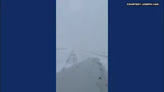 RAW: Plane From Greensboro Slides Off Runway At O'Hare International Airport