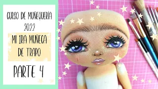 Curso de Muñequería - Mi Primera Muñeca de Trapo - Parte 4 - Paso a Paso para Pintar Nariz y Labios