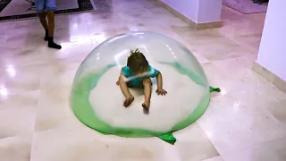 he got STUCK in a SLIME BUBBLE...