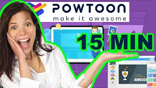 Animated video lessons in 15 minutes - Powtoon tutorial - How to create animated videos - Blue Brain