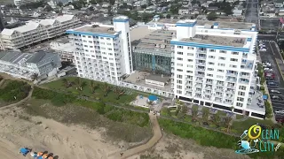 Flying over the Princess Royale Hotel