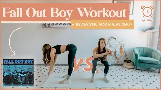 FALL OUT BOY Pop Punk Cardio WORKOUT (With Beginner Modifications!)