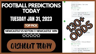 FOOTBALL PREDICTIONS TODAY 31/01/2023 | TODAY PREDICTIONS | BETTING TIPS | SPORTYBET TIPS