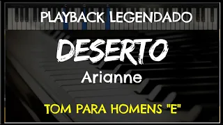 🎤 Deserto (PLAYBACK LEGENDADO no Piano – TOM MASCULINO “E”) Maria Marçal, by Niel Nascimento