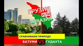 Батуми VS Гудаута | Сравниваем природу! Грузия VS Абхазия - где лучше?