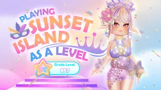 Playing SUNSET ISLAND As A LEVEL 850+ In Royale 🏰 High! (FAILED...?)