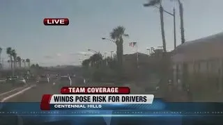 Strong Winds sweep through Las Vegas