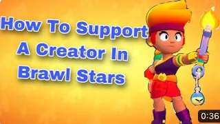 *NEW* 2023 How to support a creator in Brawl Stars