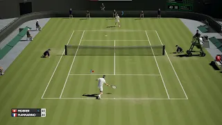 Roger Federer vs Adrian Mannarino ATP Wimbledon 21/AO International Tennis [1080x60 fps]