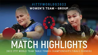 Highlights | Barbora Balazova (SVK) vs Rozalina Khadjieva (UZB) | WT Grps | #ITTFWorlds2022