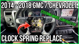 How to replace clock spring on a GMC or Chevrolet 2014 - 2018