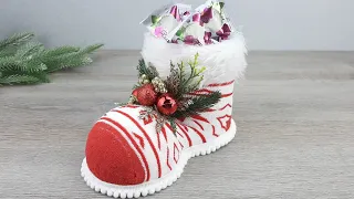 DIY Christmas Boot from Tin Can and Sock!