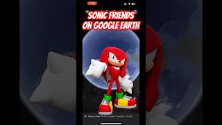 Sonic's Knuckles and Tails on Google Earth Map! #sonic #ytshorts #sonicthehedgehog