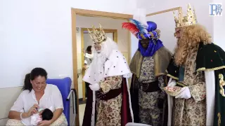 Visita de los Reyes Magos en el Horpital Universitario de Puerto Real