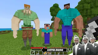 Don't Mess with Family Steve and Alex in  Minecraft - Coffin Meme