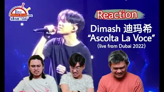 Dimash (Димаш) 迪玛希《Ascolta La Voce》|| 3 Musketeers Reaction马来西亚三剑客【REACTION】【ENG SUBS】