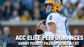 ACC Elite Performances: Pitt QB Kenny Pickett Piles Up The Stats Vs. GT