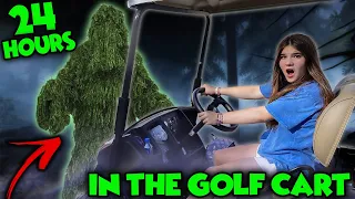 24 HOURS IN A GOLF CART! THE POND MONSTER IS BACK!