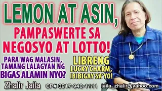 LEMON AT ASIN, PAMPASWERTE SA NEGOSYO AT LOTTO!