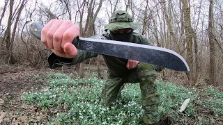 ESEE DARIEN MACHETE - 1075 CARBON STEEL - DESTRUCTION TEST - UNTIL IT BREAKS @RandallsAdventureESEE