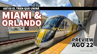 Train between Miami and Orlando 🚅 🇺🇸 this is the economic service