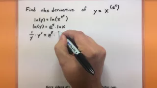 Calculus - How to do logarithmic differentiation