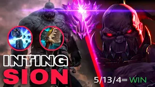 Wild Rift: Inting Sion part 1: A day of an inter in Master tier full gameplay