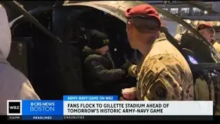 Excitement builds at Gillette Stadium ahead of Army-Navy game