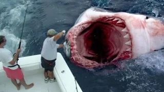 Die 5 größten weißen Haie, die je gefangen wurden!