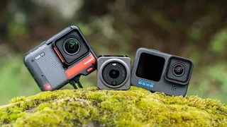 Insta260 One RS vs GoPro Hero 10 vs DJI Action 2 - Action Camera Test