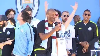 Vincent Kompany Says Goodbye To City Fans During Trophy Parade