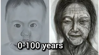 Drawing 1 - 100 years of a girl | Artholic  @dPArtDrawing