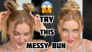 New Viral Tik Tok Messy Bun | Top Knot Bun | Easy and Quick