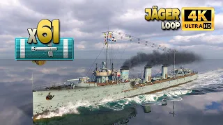 Destroyer Jäger: Fantastic 61 torpedo hits - World of Warships